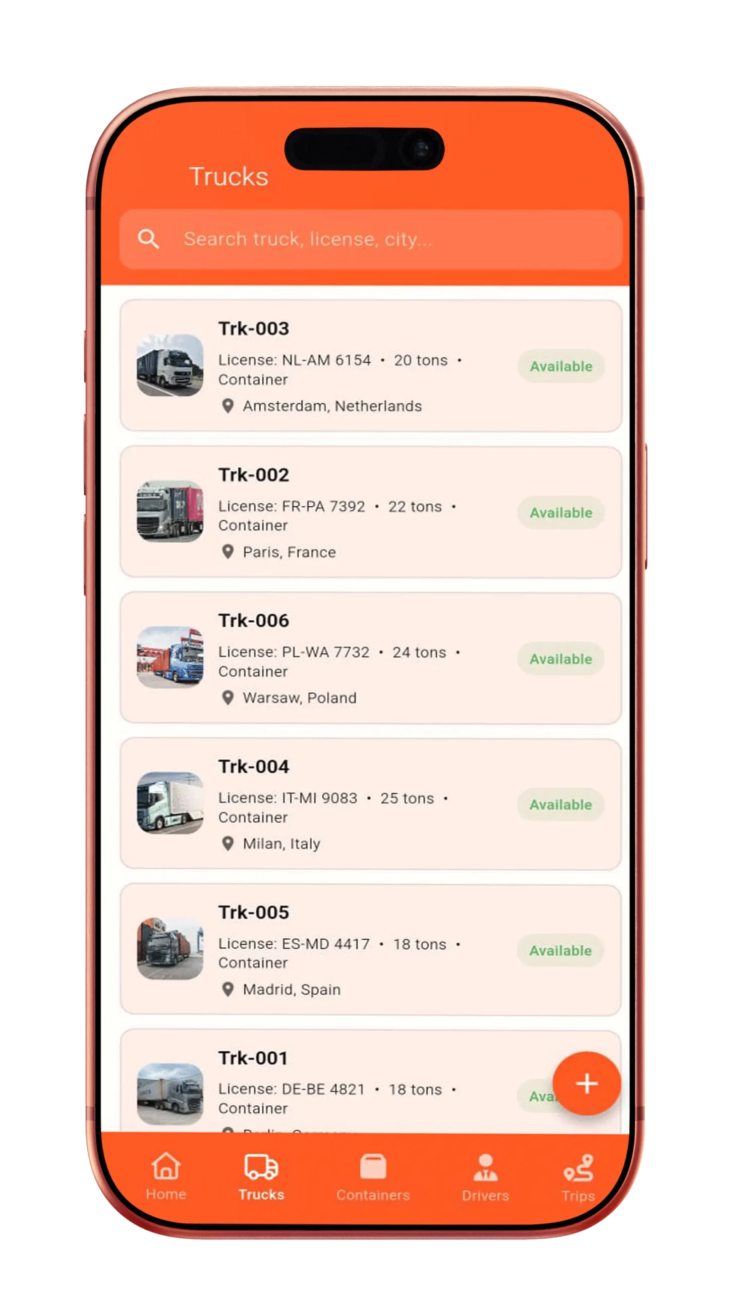 Centralized Truck Registry