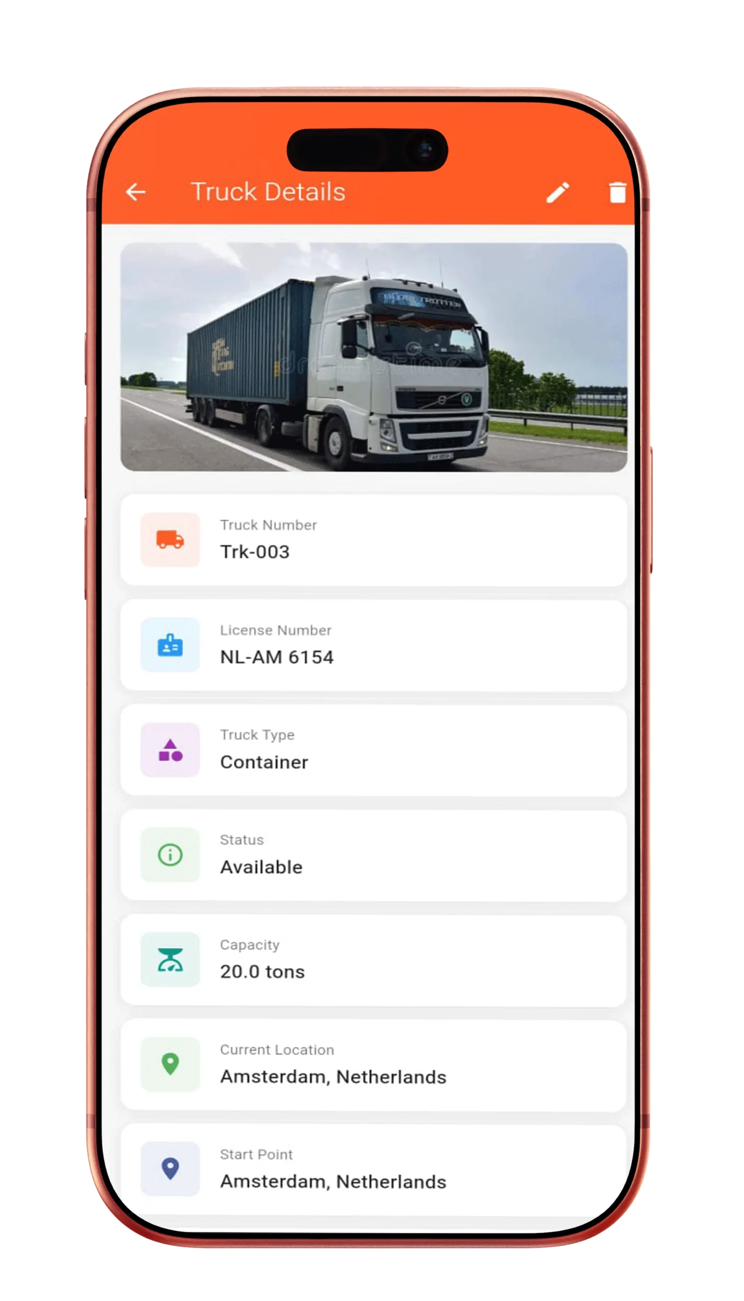 Real-Time Truck Availability & Status