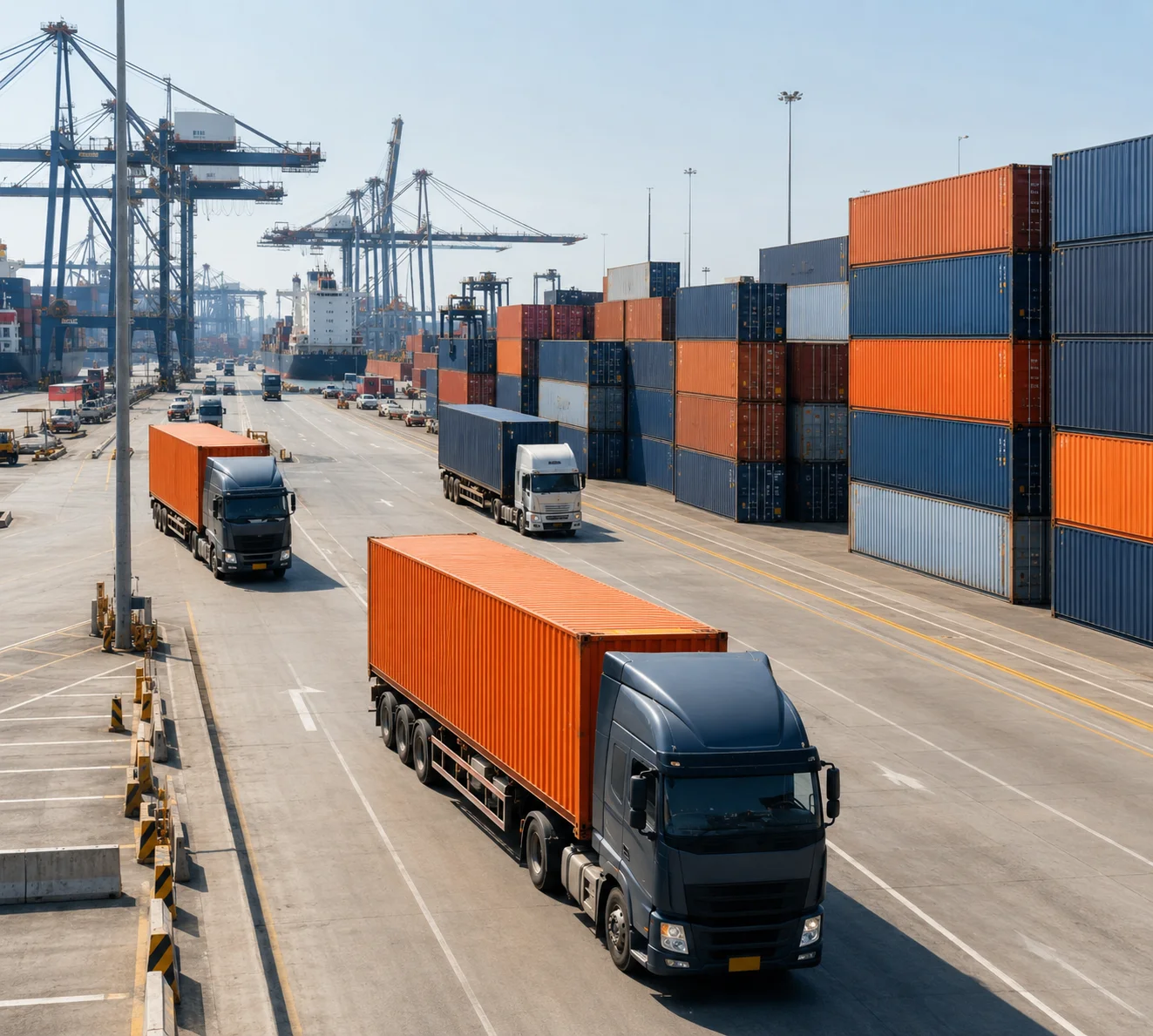 Delivery professional working across the transport network